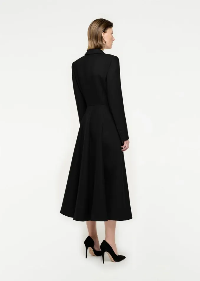 Women Outerwear Roland Mouret Wool Twill Coat