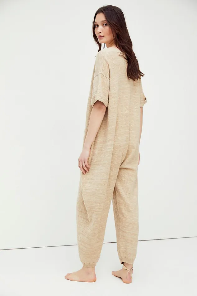 Women Pants Free People Everyday Sweater One Piece Oatmeal