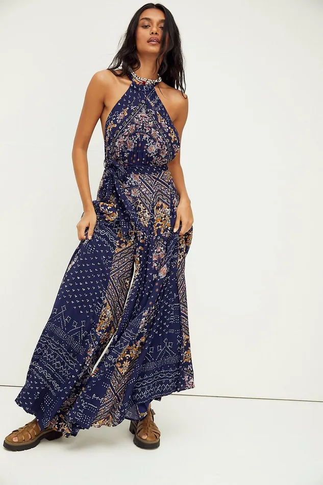 Women Pants Free People Shangrila Jumpsuit Garden Combo