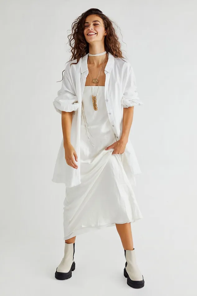 Women Party Dresses Free People Citrus Sweetie Maxi Dress Ivory