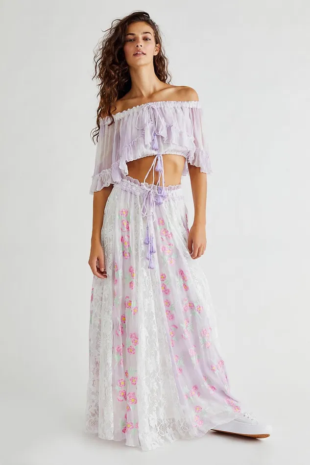 Women Party Dresses Free People Love Street Set Lavender