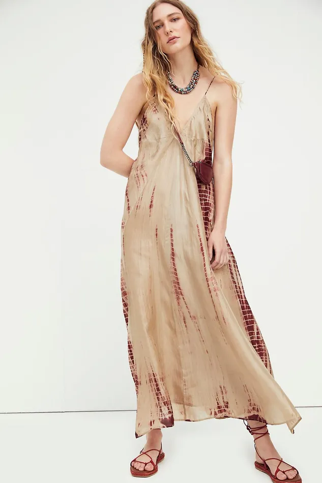 Women Party Dresses Free People Sunray Maxi Dress Fawn Tie Dye