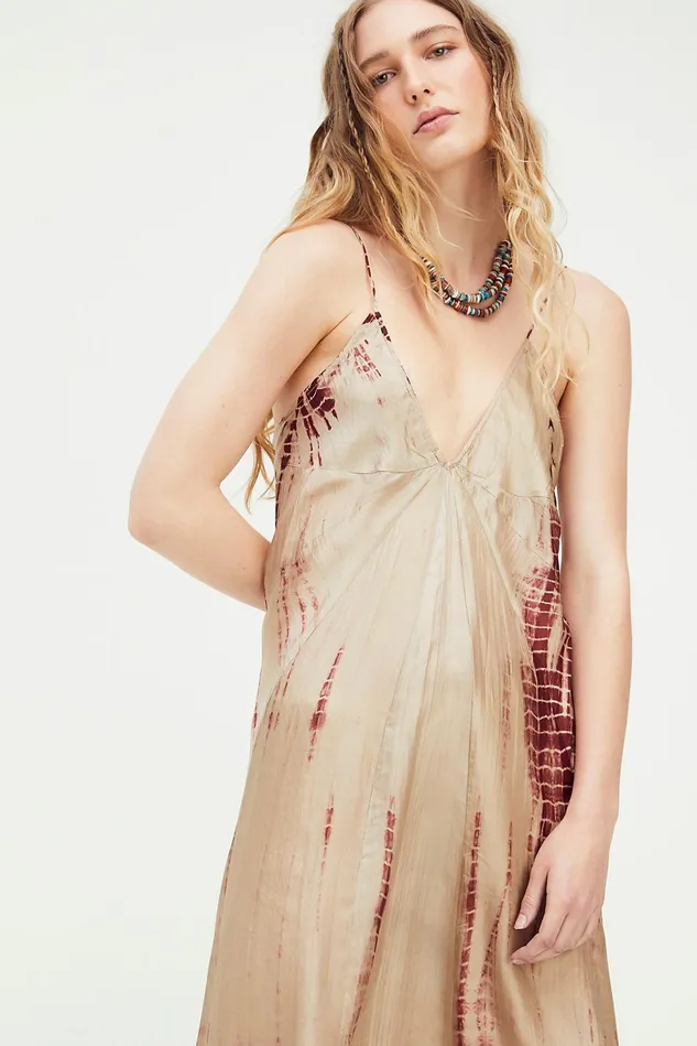 Women Party Dresses Free People Sunray Maxi Dress Fawn Tie Dye