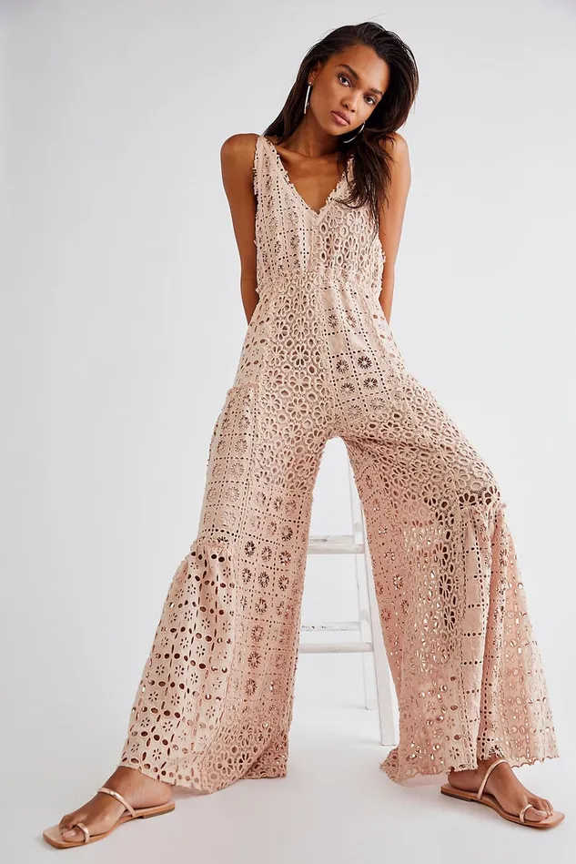 Women Party Dresses Free People Yesenia Jumpsuit Natural