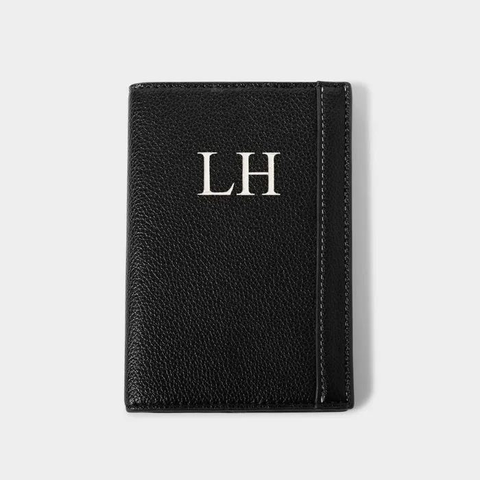 Women Passport Covers and Holders Katie Loxton Personalised Passport Cover In Black
