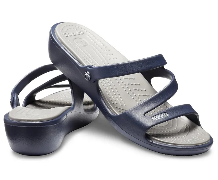 Women Patricia Sandal Navy Smoke Crocs Sandals
