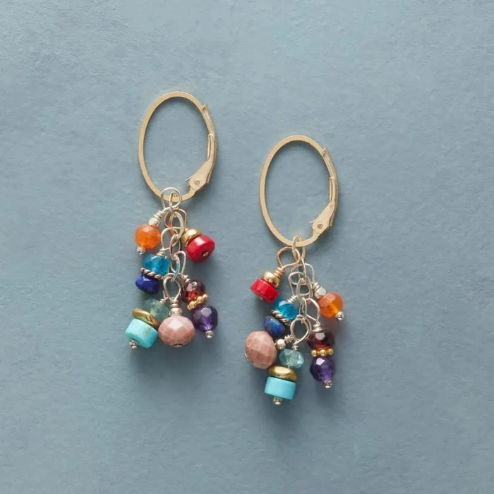 Women Pattern Of Color Earrings Sundance Catalog Earrings