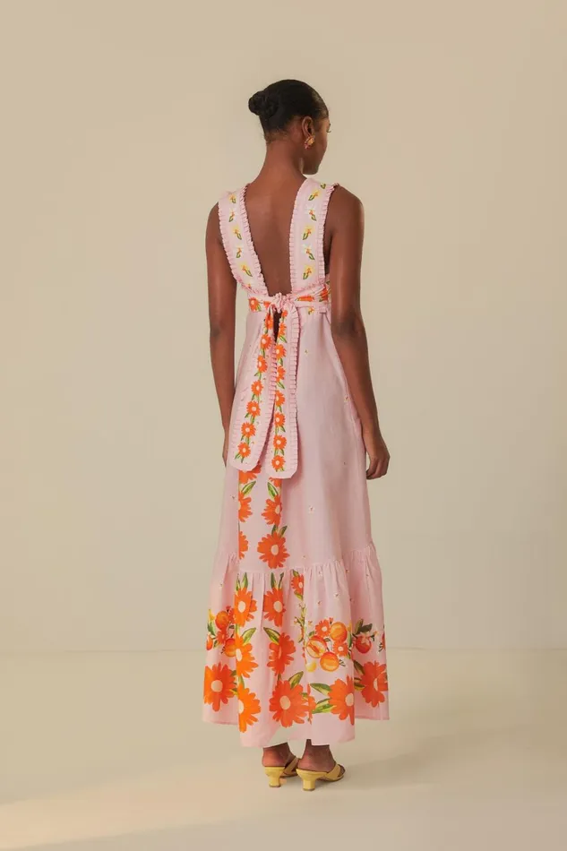 Women Pink Papaya Salad Maxi Dress Papaya Salad Black FARM Rio Maxi Dresses