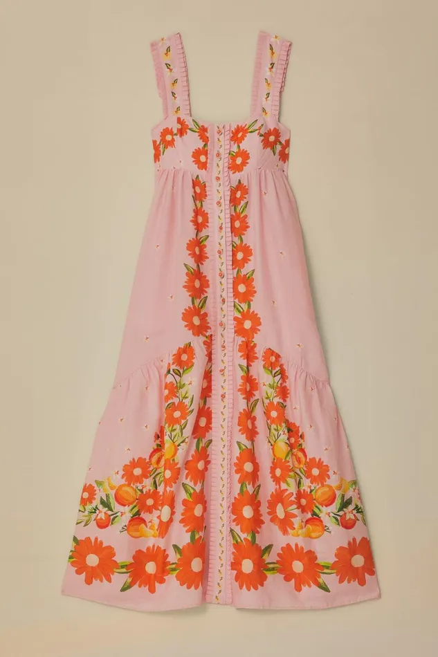 Women Pink Papaya Salad Maxi Dress Papaya Salad Black FARM Rio Maxi Dresses
