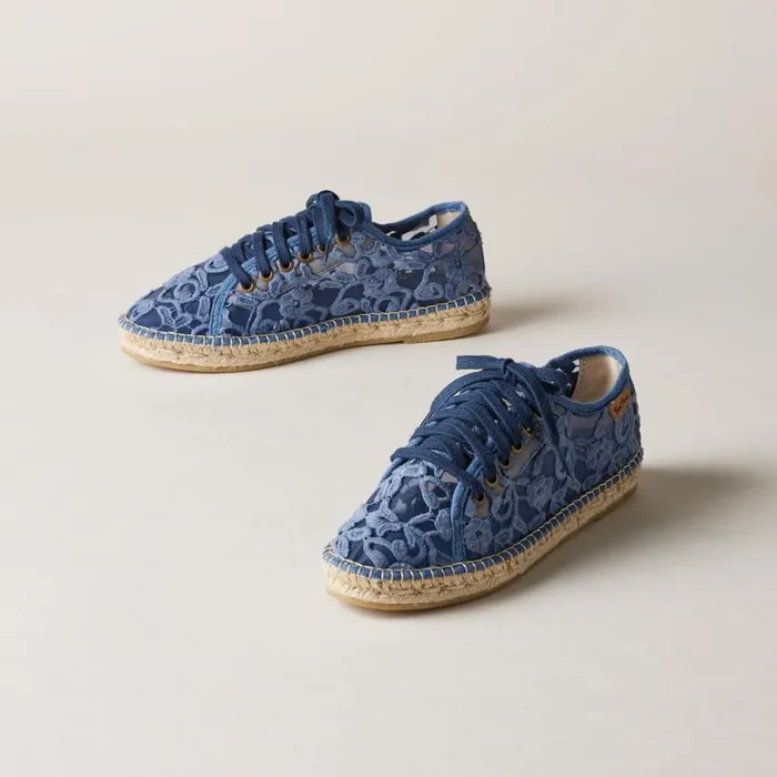 Women Priya Espadrilles Blue Sundance Catalog Shoes