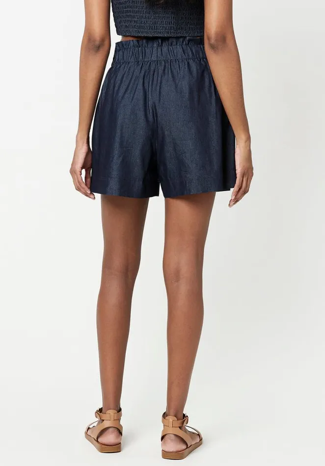 Women PullOn Hepburn Dark Denim Shorts Dark Denim Buffalo David Bitton Dresses and Jumpsuits