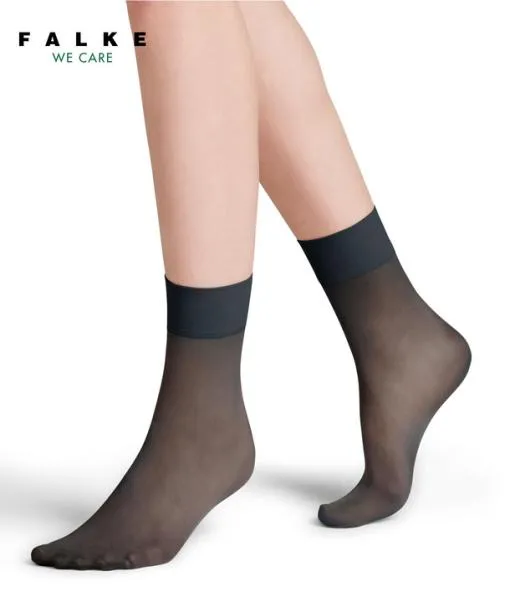 Women Pure Matt 20 DEN Women Anklets Graphite FALKE Fullyfashioned Stockings