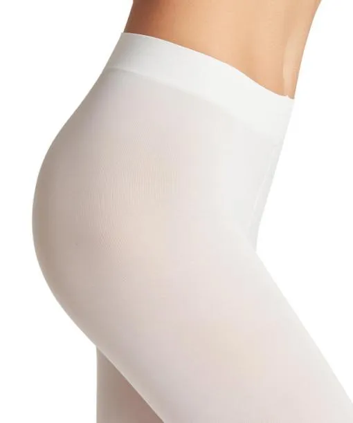 Women Pure Matt 50 DEN Women Capri White FALKE Tights and Leggings