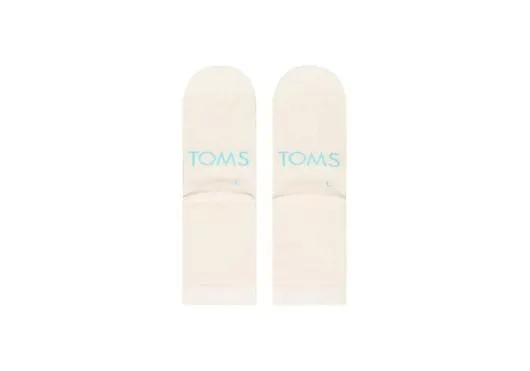 Women Quarter Crew Socks Natural TOMS Socks
