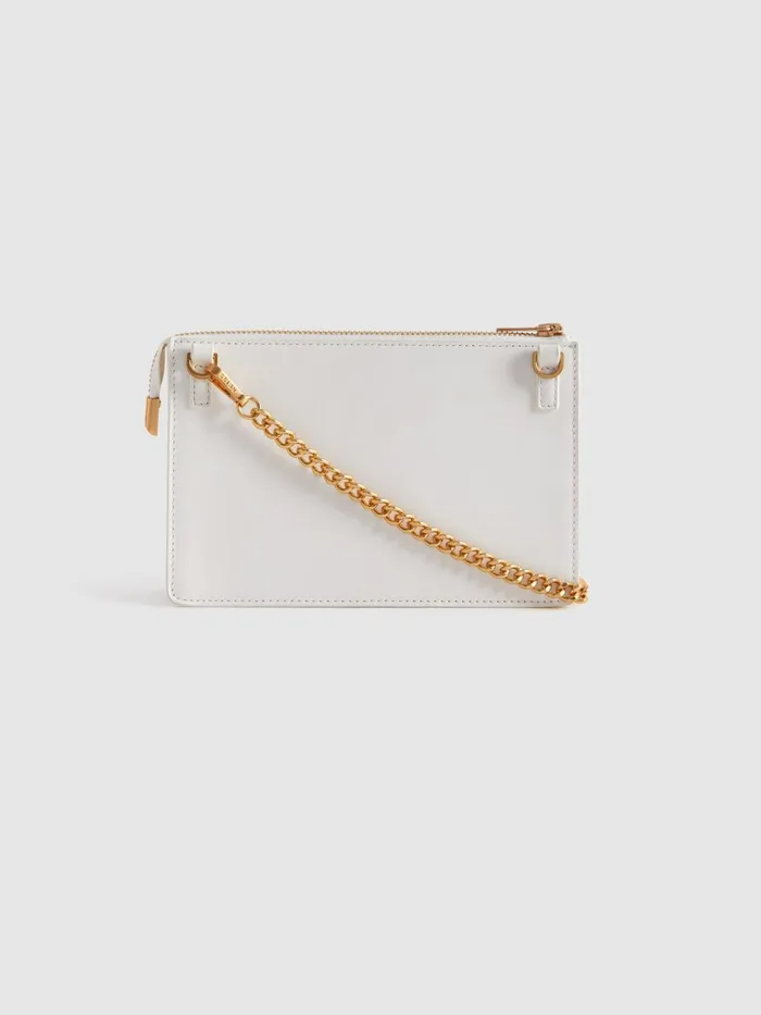 Women Reiss Bags Picton Leather Chain Crossbody Bag White