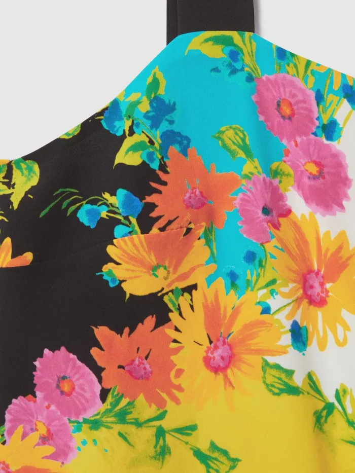 Women Reiss Brands Printed Square Neck Cami Multi