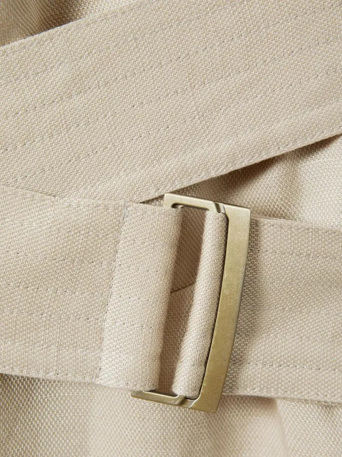 Women Reiss Dresses Ava Linen Lyocell Strappy Midi Dress Neutral