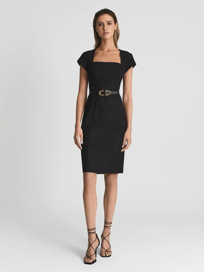 Women Reiss Dresses Haisley Tailored Dress Black