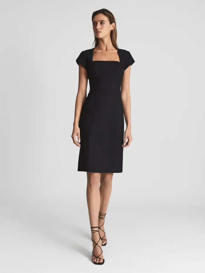 Women Reiss Dresses Haisley Tailored Dress Black