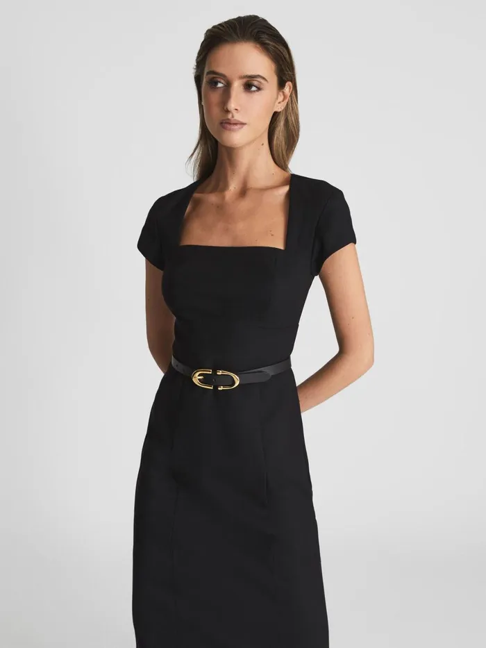 Women Reiss Dresses Haisley Tailored Dress Black