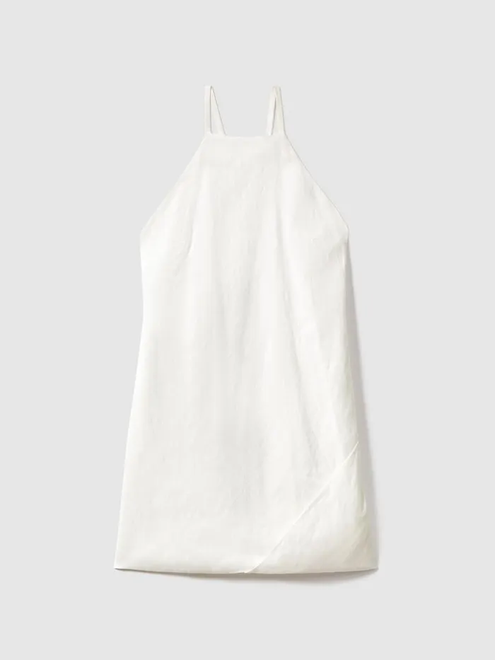 Women Reiss Dresses India Lyocell Blend Wrap Detail Mini Dress White