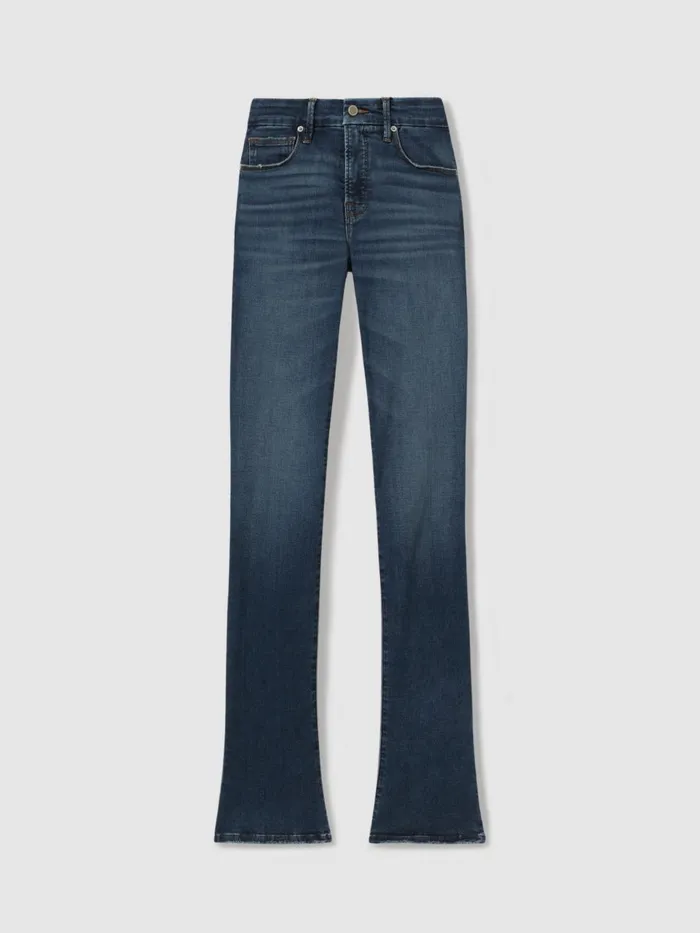 Women Reiss Jeans American Good American Distressed Bootcut Jeans Indigo
