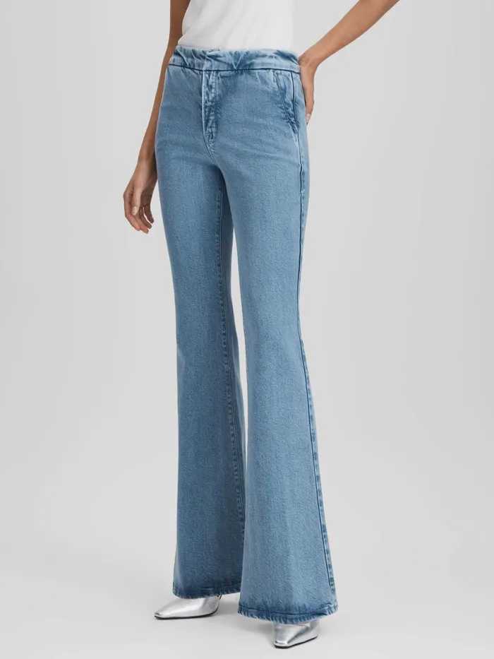 Women Reiss Jeans American Good American Flared Jeans Indigo