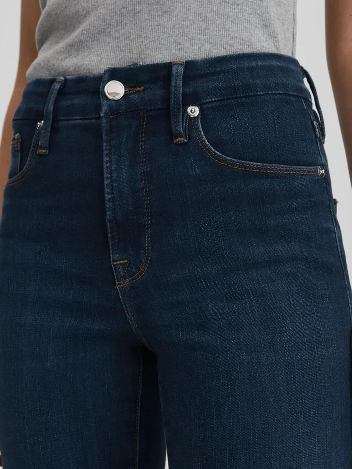Women Reiss Jeans American Good American Slim Fit Cropped Jeans Blue
