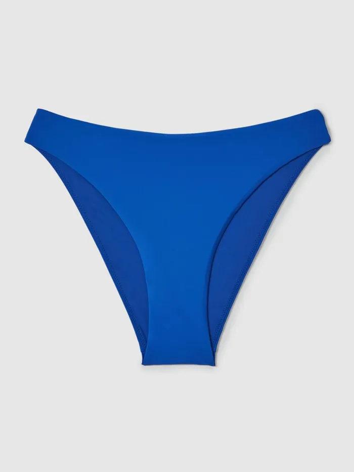 Women Reiss Swimwear Miley High Rise Bikini Bottoms Cobalt Blue