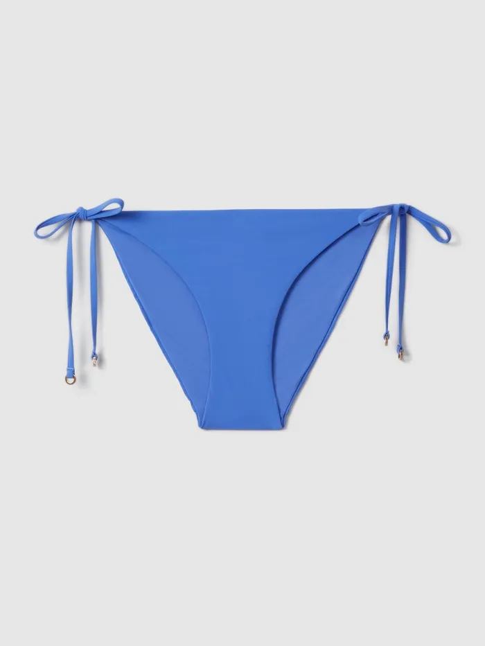 Women Reiss Swimwear Riah Side Tie Bikini Bottoms Light Blue