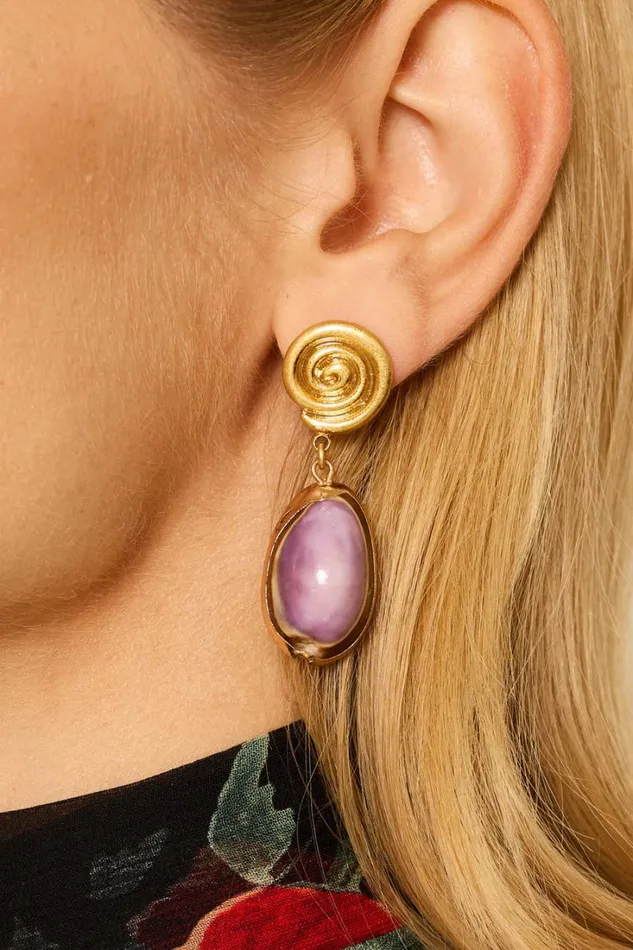 Women RIXO All Bridal Bissell Earrings Lavender