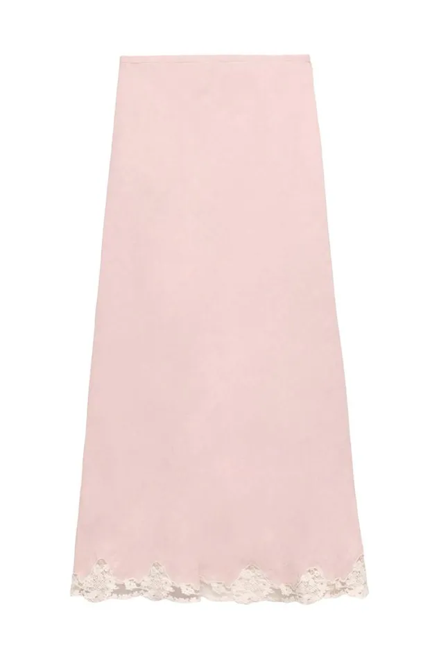 Women RIXO All Clothing Crystal Midi Skirt Powder Pink