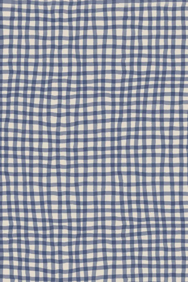Women RIXO All Clothing Isla Cotton Midi Dress Painted Check Soft Blue