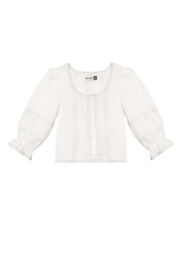 Women RIXO All Clothing Jacques Cotton Top White