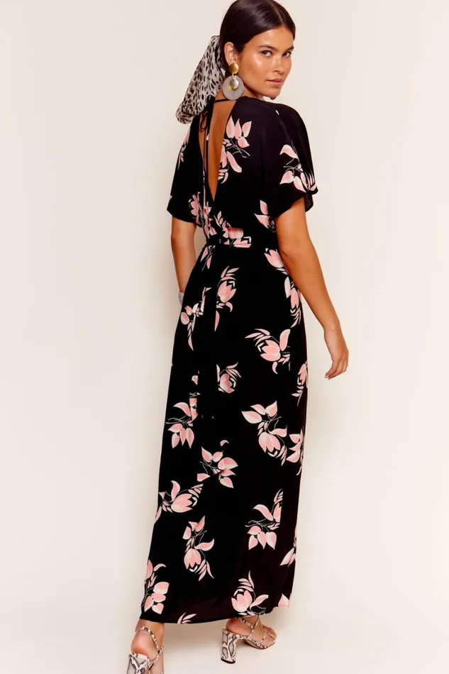Women RIXO All Clothing Sadie Midi Dress Sakura Floral Pink