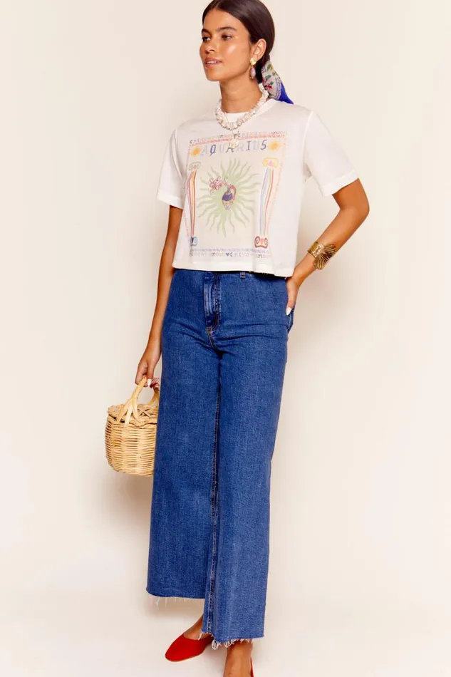 Women RIXO Extended Sizing Ria Zodiac TShirt Gemini