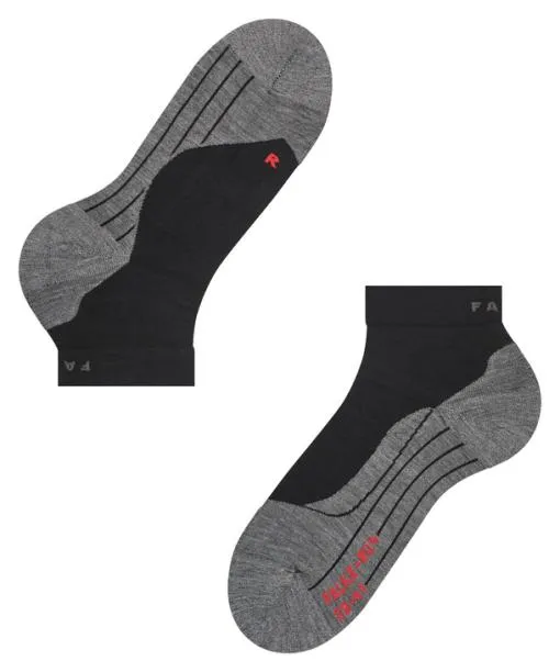 Women RU4 Endurance Short Women Running Short Sock Black FALKE Running Socks