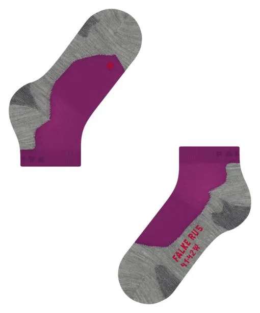 Women RU5 Race Short Women Running Socks Radiant Orchid FALKE Running Socks