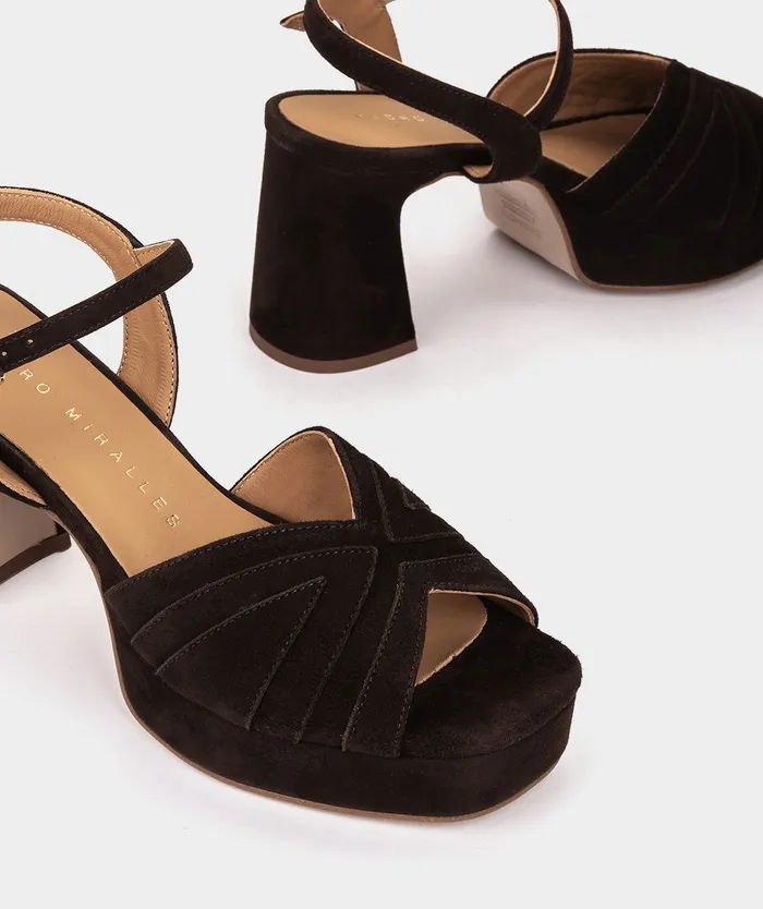 Women Salamanca Brown 8211 Heeled Sandals Pedro Miralles