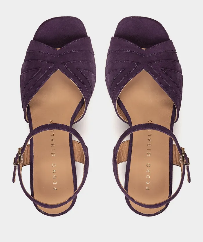 Women Salamanca Purple 8211 Heeled Sandals Pedro Miralles
