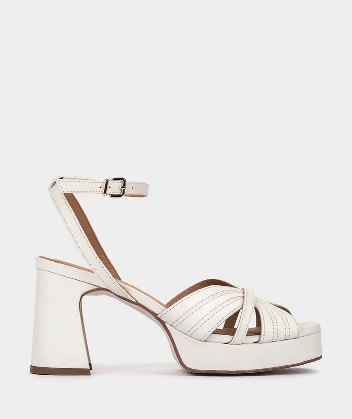 Women Salamanca White 8211 Heeled Sandals Pedro Miralles