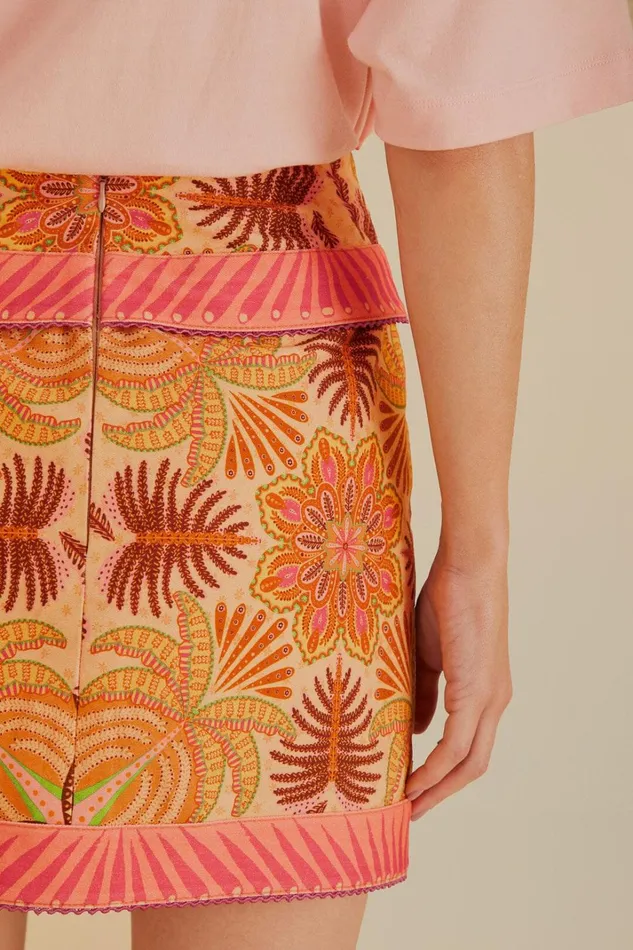 Women Sand Palm Scarf Skirt Palm Scarf FARM Rio Skirts Women Sand Palm Scarf Skirt Palm Scarf FARM Rio Skirts