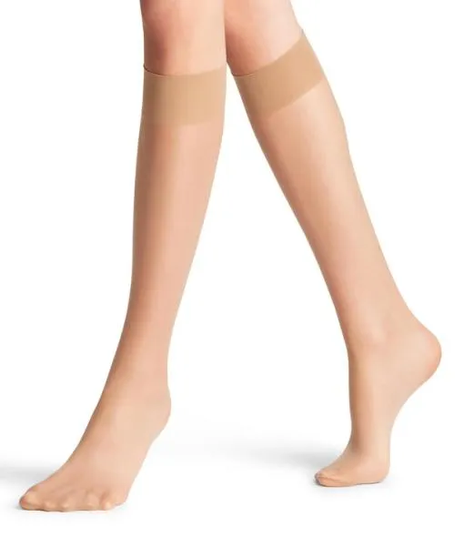 Women Seidenglatt 15 DEN Women Kneehigh Socks Golden FALKE Fullyfashioned Stockings