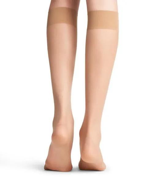 Women Seidenglatt 15 DEN Women Kneehigh Socks Golden FALKE Fullyfashioned Stockings