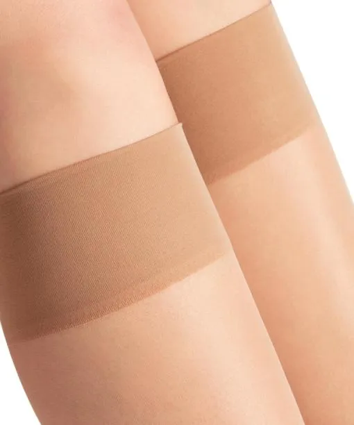 Women Seidenglatt 15 DEN Women Kneehigh Socks Golden FALKE Fullyfashioned Stockings