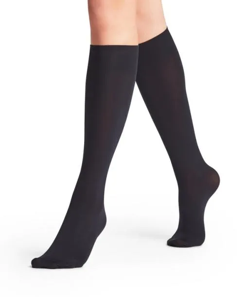 Women Seidenglatt 40 DEN Women Kneehigh Socks Marine FALKE Knee High Socks
