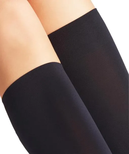 Women Seidenglatt 40 DEN Women Kneehigh Socks Marine FALKE Knee High Socks