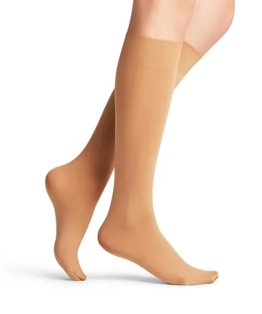 Women Seidenglatt 40 DEN Women Kneehigh Socks Powder FALKE Knee High Socks