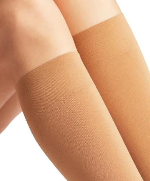 Women Seidenglatt 40 DEN Women Kneehigh Socks Powder FALKE Knee High Socks