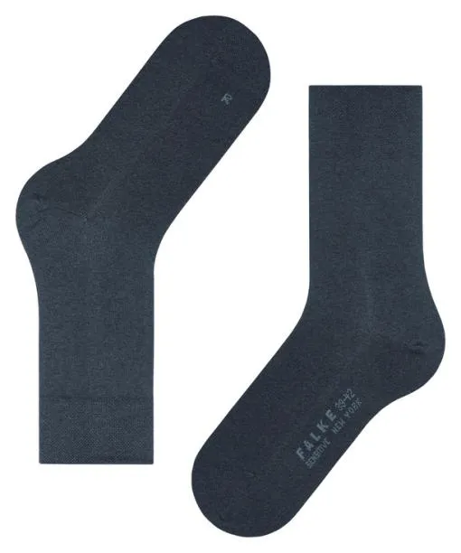 Women Sensitive New York Women Socks Navy Mel FALKE Functionals
